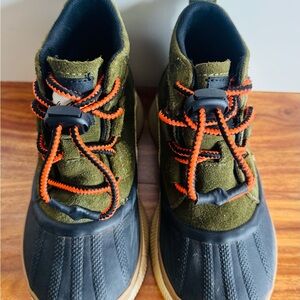 Sorel Kids' Olive and Black Outdoor Boots